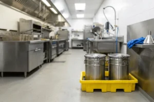 clean, contained oil storage